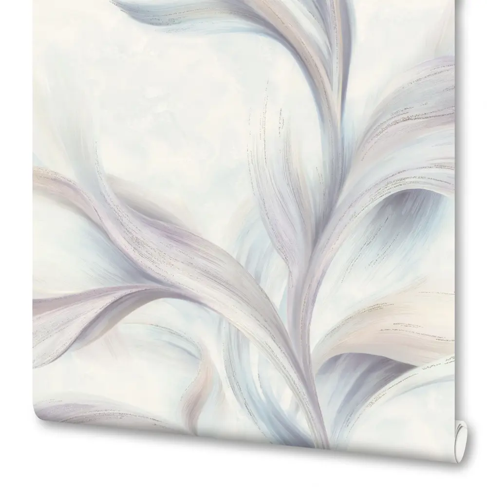 Флизелиновые обои Артекс Боттега серые с растительным рисунком 1.06 м 89409512 STLM-1576596