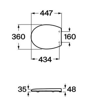 Мягкое пластиковое сиденье для унитаза Roca Виктория ARCH-00096178 - Вид №2
