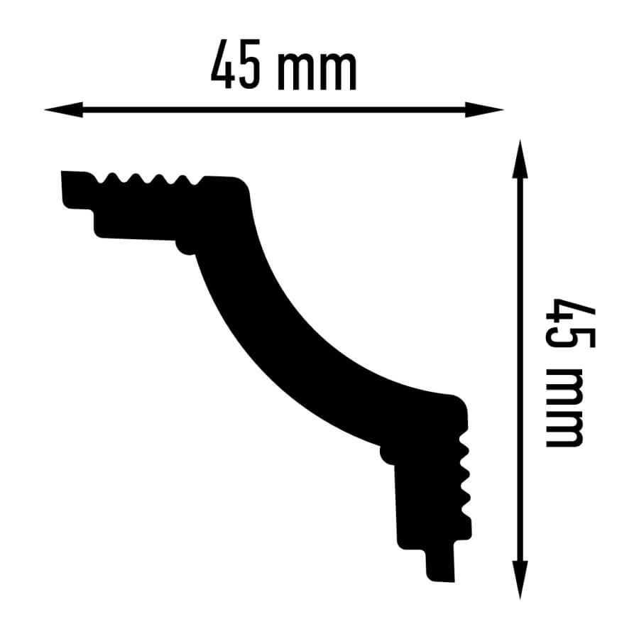 Уголок внутренний K 45/45 (25*4) ПЛИНТЭКС  - Вид №1