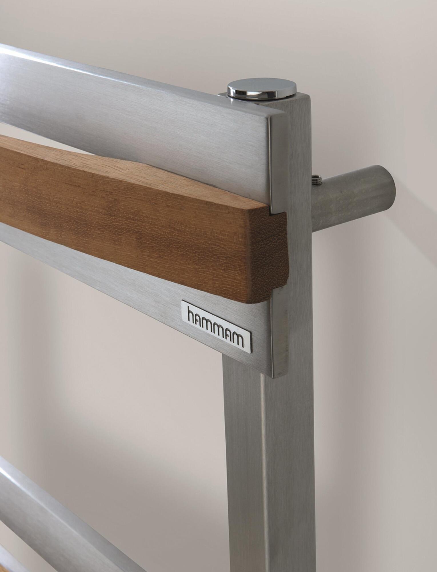 Полотенцесушитель Hammam LARA Mild steel  комбинированный; электрический или водяной Сталь  - Вид №77