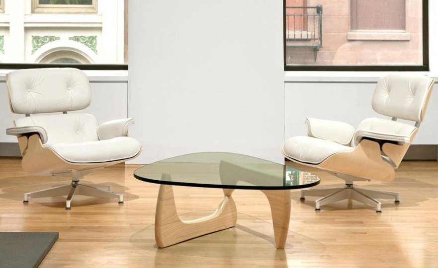 Кресло Eames Style Lounge Chair & Ottoman кремовое SOHO DESIGN ДИЗАЙНЕРСКИЕ, LOUNGE CHAIR 131494 Бежевый  - Вид №4