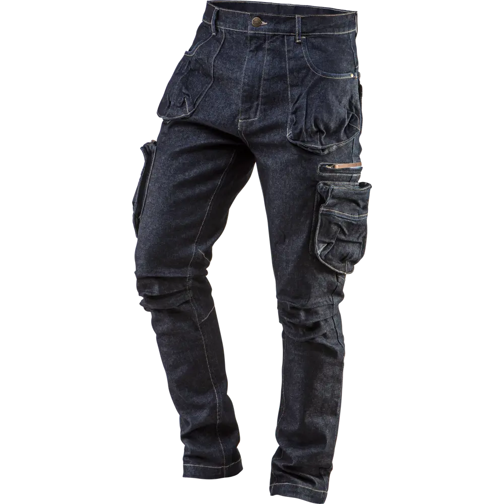 Брюки рабочие 5 карманов Neo Tools Denim темно-синие размер M рост 175 84789476 STLM-2183992 