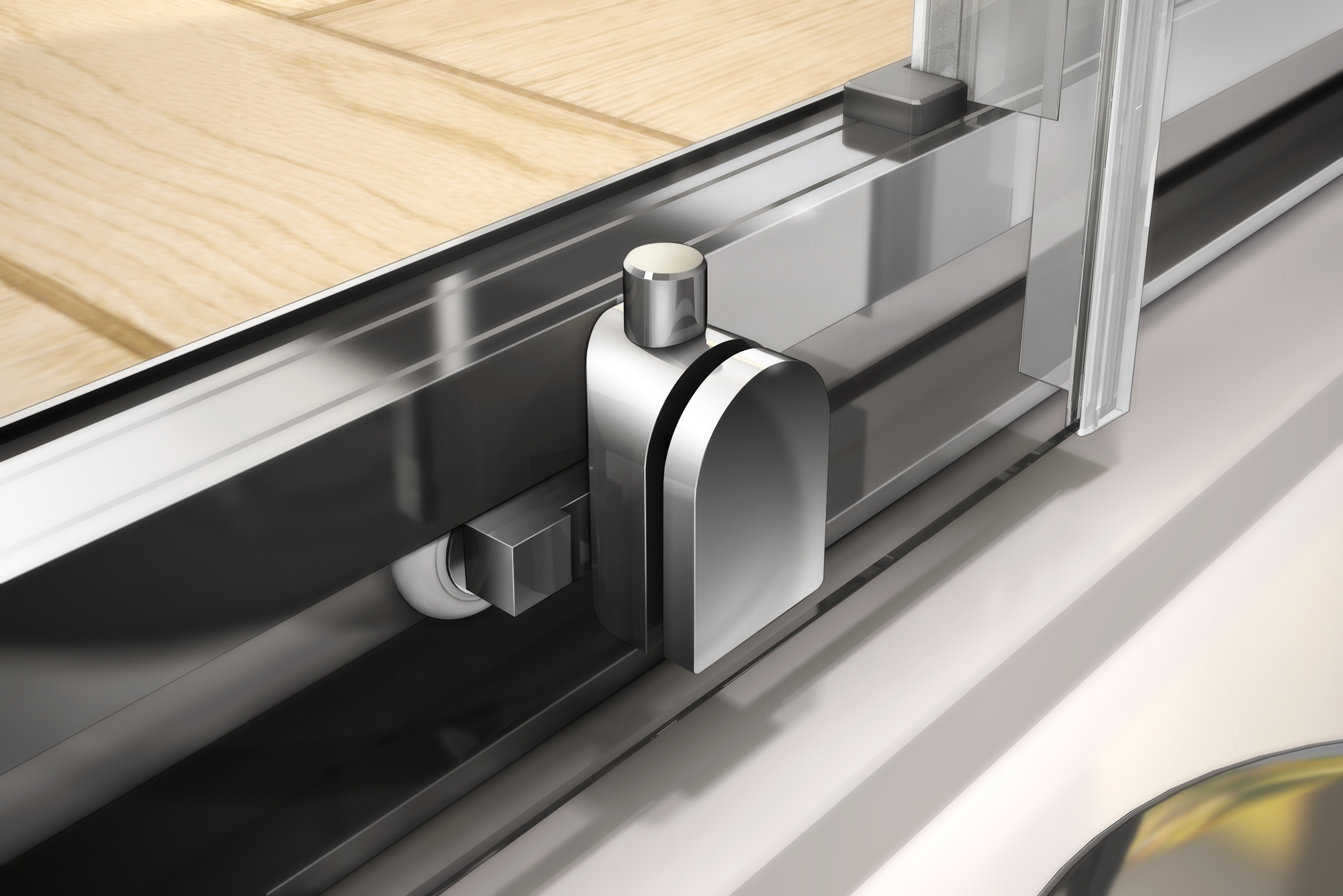 Душевая дверь в нишу CEZARES PRATICO-BF-2-170-C-Cr - Вид №4