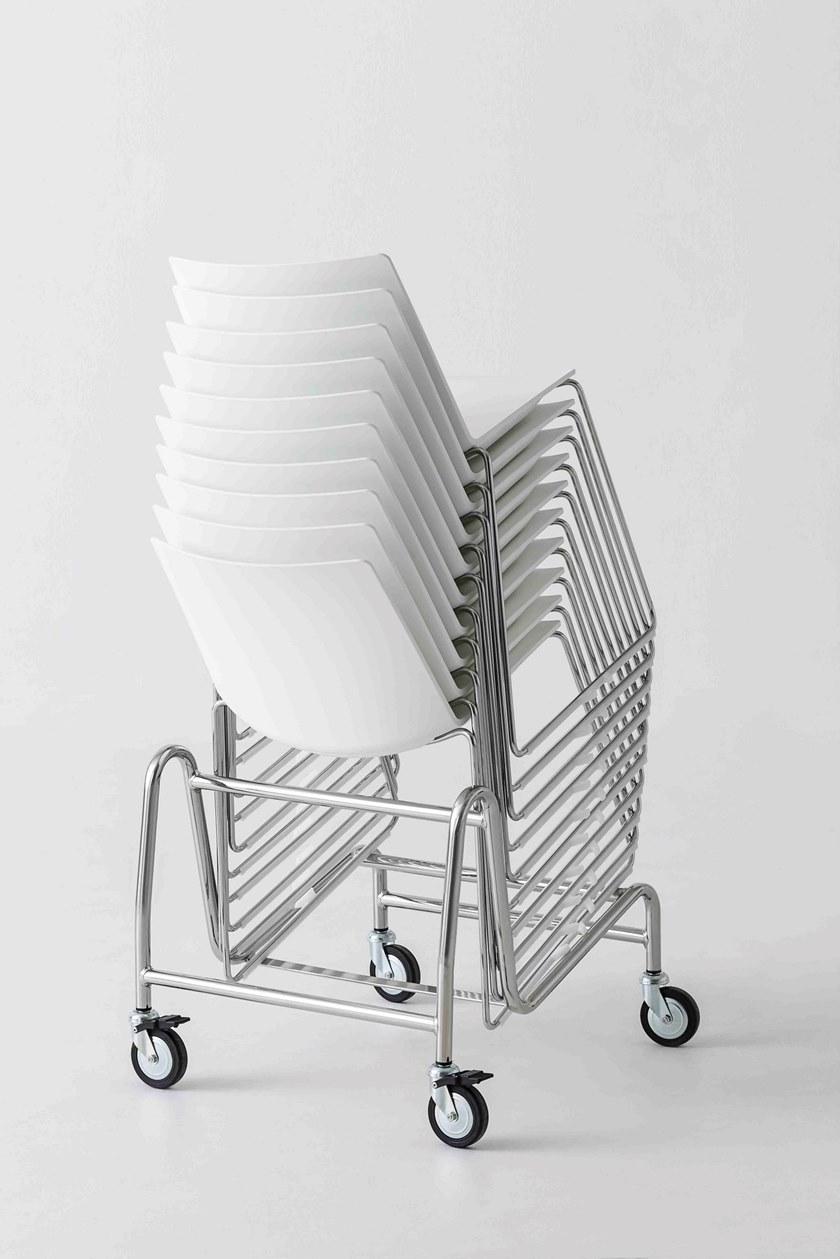 GABER Штабелируемый стул на салазках из технополимера Jubel sun-id-1398916 - Вид №10