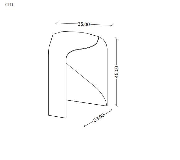 Пластиковый табурет с 3D-печатью Mediterranea Design ARZACHENA ARCH-00025160 - Вид №2