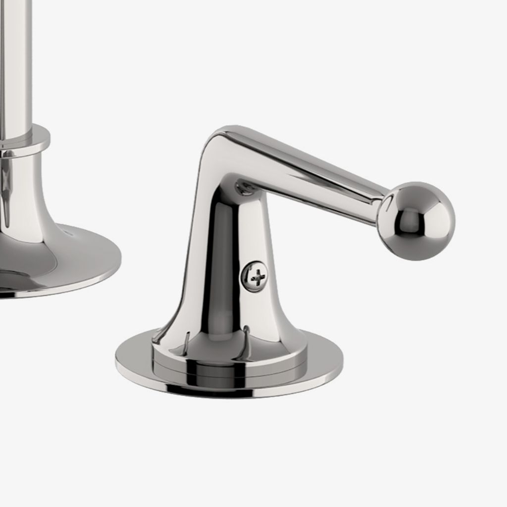 DSLS30 Смеситель для унитаза Dash Gooseneck с тремя отверстиями и металлическими ручками Waterworks - Вид №1