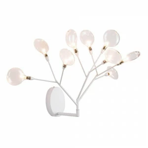 Бра светодиодное на 9 ламп белое Evita White Evita AP9 CRYSTAL LUX EVITA 00-3932126 Белый