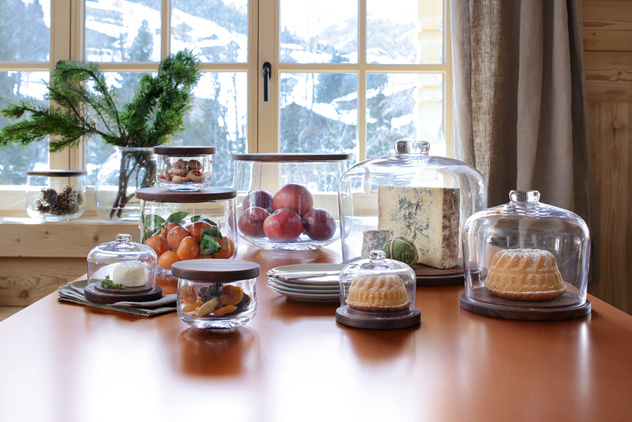 Чаша с деревянной крышкой City D13 см LSA International G123913301 - Вид №2