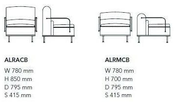 Mobboli Кресло из ткани с подлокотниками Alpe sun-id-1510159 - Вид №8