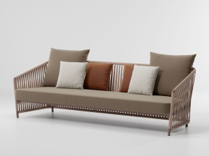 3-местный тканевый мягкий садовый диван