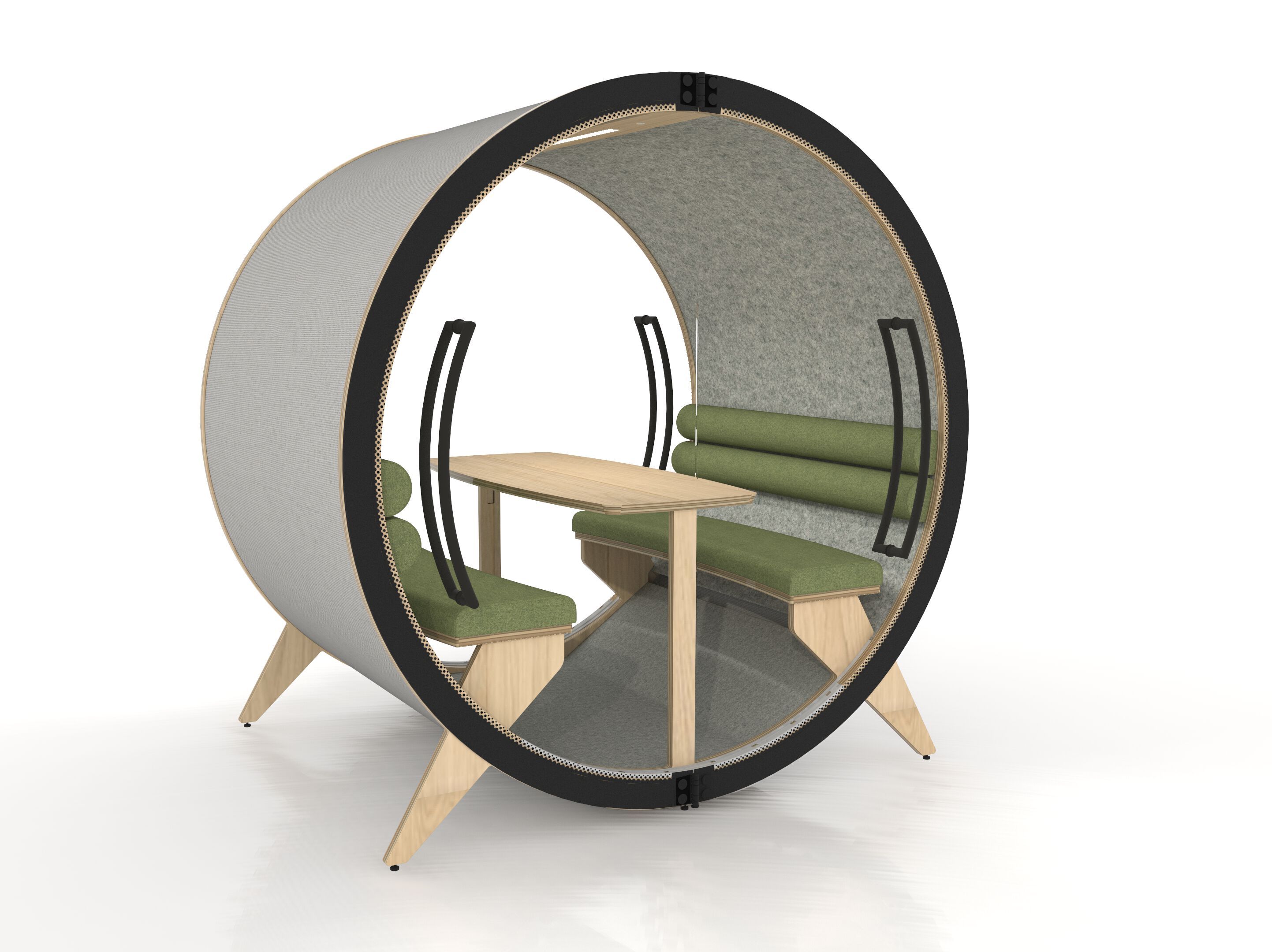 Акустическая офисная кабина с сиденьем BlockO.design ARCH-00073276