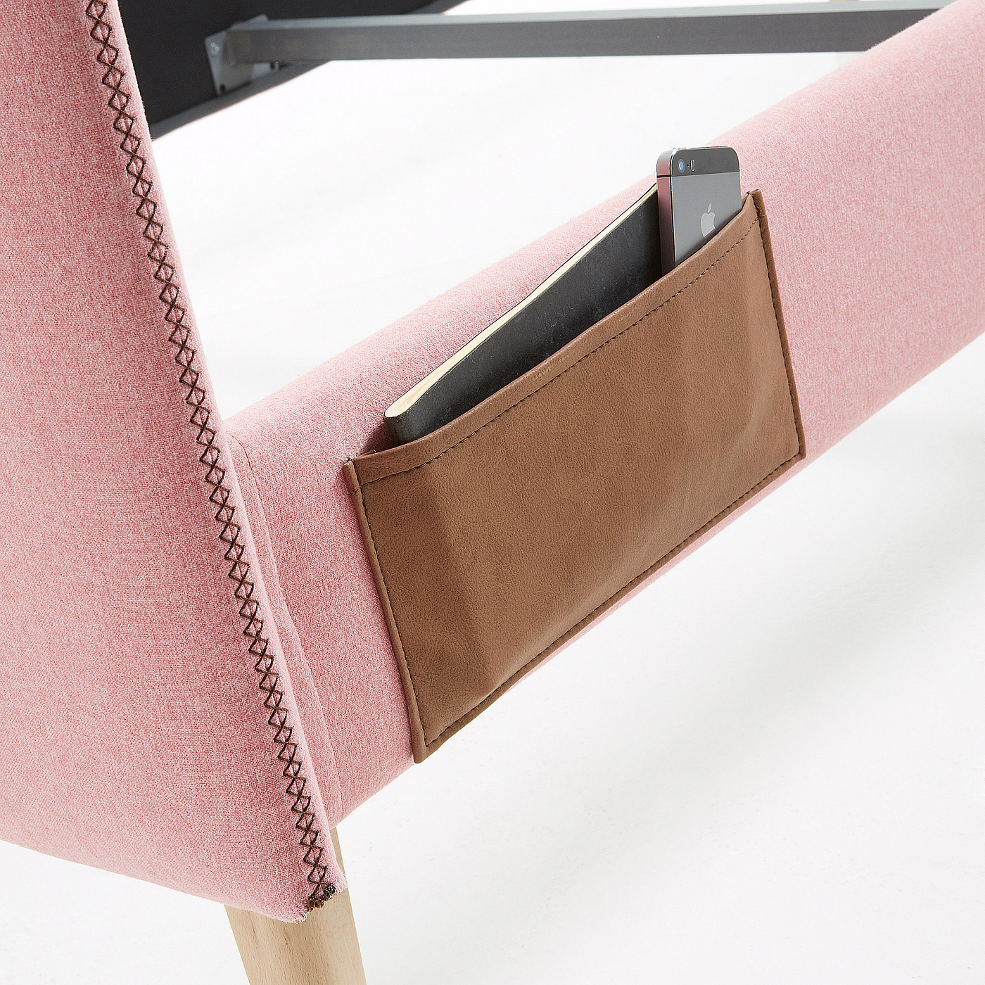 052260 Кровать Lydia 90х190 розовая La Forma Dyla  - Вид №4