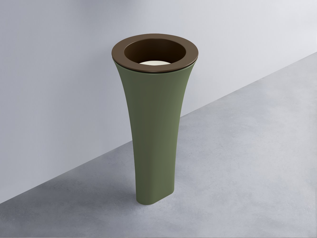 AMLA45-CA+AMPILT-TL+AMCOLT-AG Раковина Amedeo Tondo отдельностоящая cielo Enjoy + Amedeo Ceramica Cielo