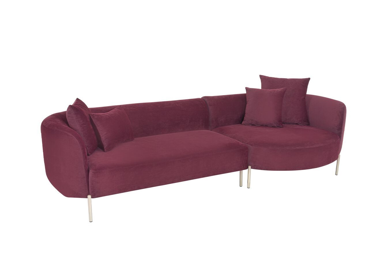 Модульный тканевый диван с полуостровом NDESIGN Macaroon ARCH-00080746 - Вид №1