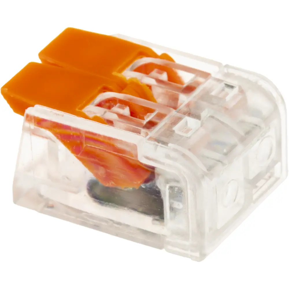 84509772 Клеммы соединительные монтажные с рычажком Duwi СМК 223-412 2-проводные 4мм² прозрачные 5шт 26612 9 STLM-1102142  - Вид №2