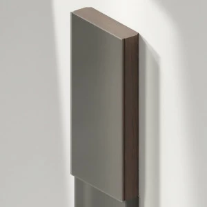 Верхний модуль со стеклянной дверью MONOLITH коричневый дуб