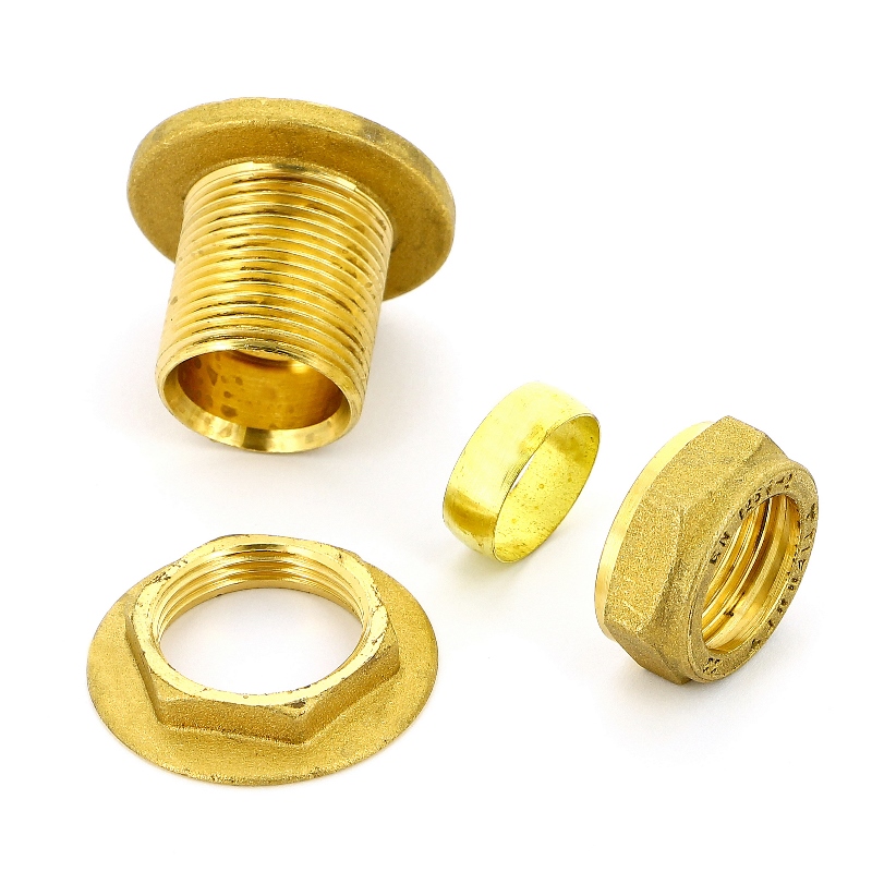 Выпуск резервуарный обжим с фланцем и контрагайкой TIEMME 15 1100117 - Вид №4