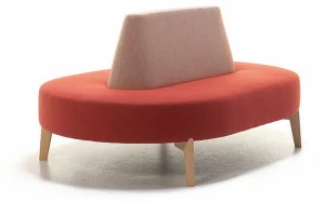 Very Wood Изогнутый диван из ткани Isola