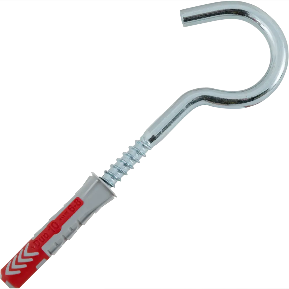 Дюбель универсальный DuoPower 10x50 мм, крюк-полукольцо, 2 шт. 81933204 STLM-2059689 FISCHER 