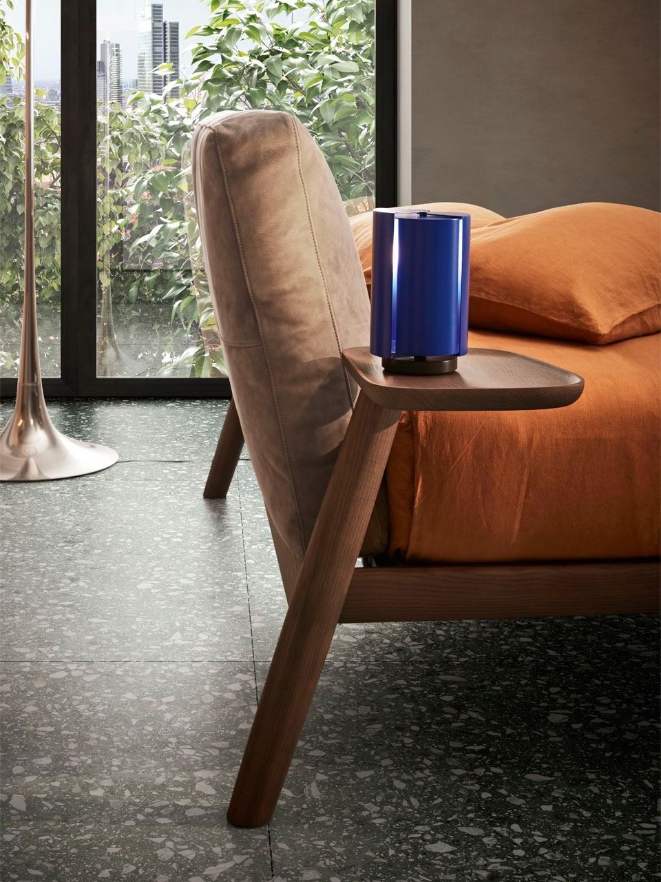 Кровать из массива дерева со встроенными тумбочками Pianca DIONISO ARCH-00089459 - Вид №5