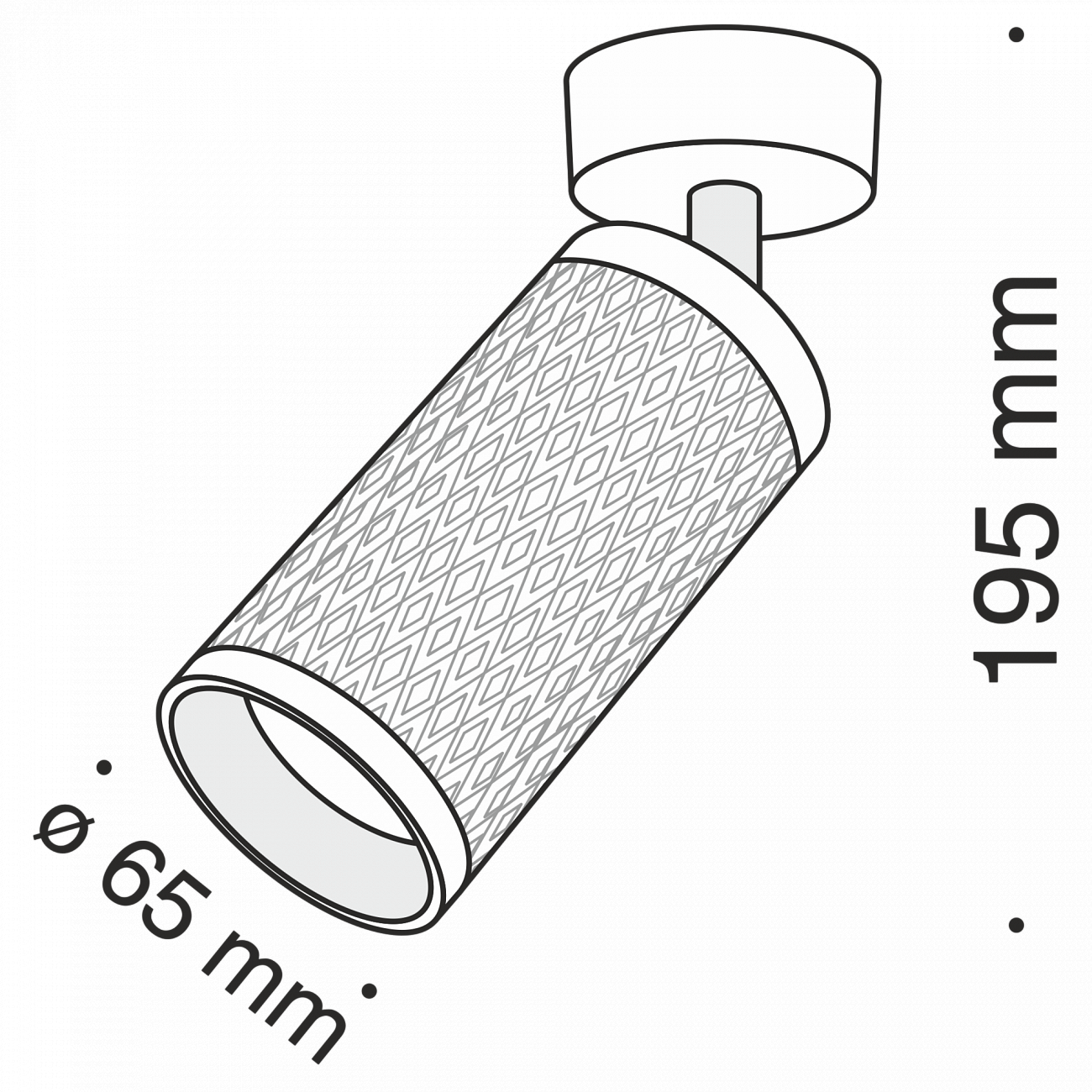 Спот потолочный поворотный с алюминиевым плафоном 19,5 см золотой Alfa C034CL-01G TECHNICAL CEILING & WALL 00-3956962 Золото  - Вид №2