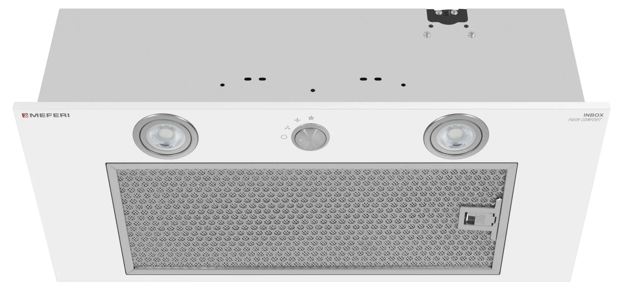 9270627 Вытяжка полновстраиваемая Meferi INBOX60WH PUSH COMFORT белый STDN-0130314 - Вид №1