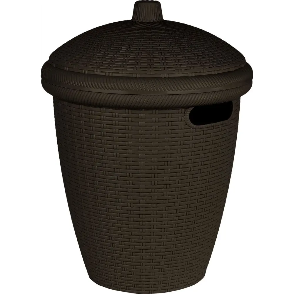 Корзина для белья Keeplex Rattan цвет темный каштан 86851583 STLM-2170022