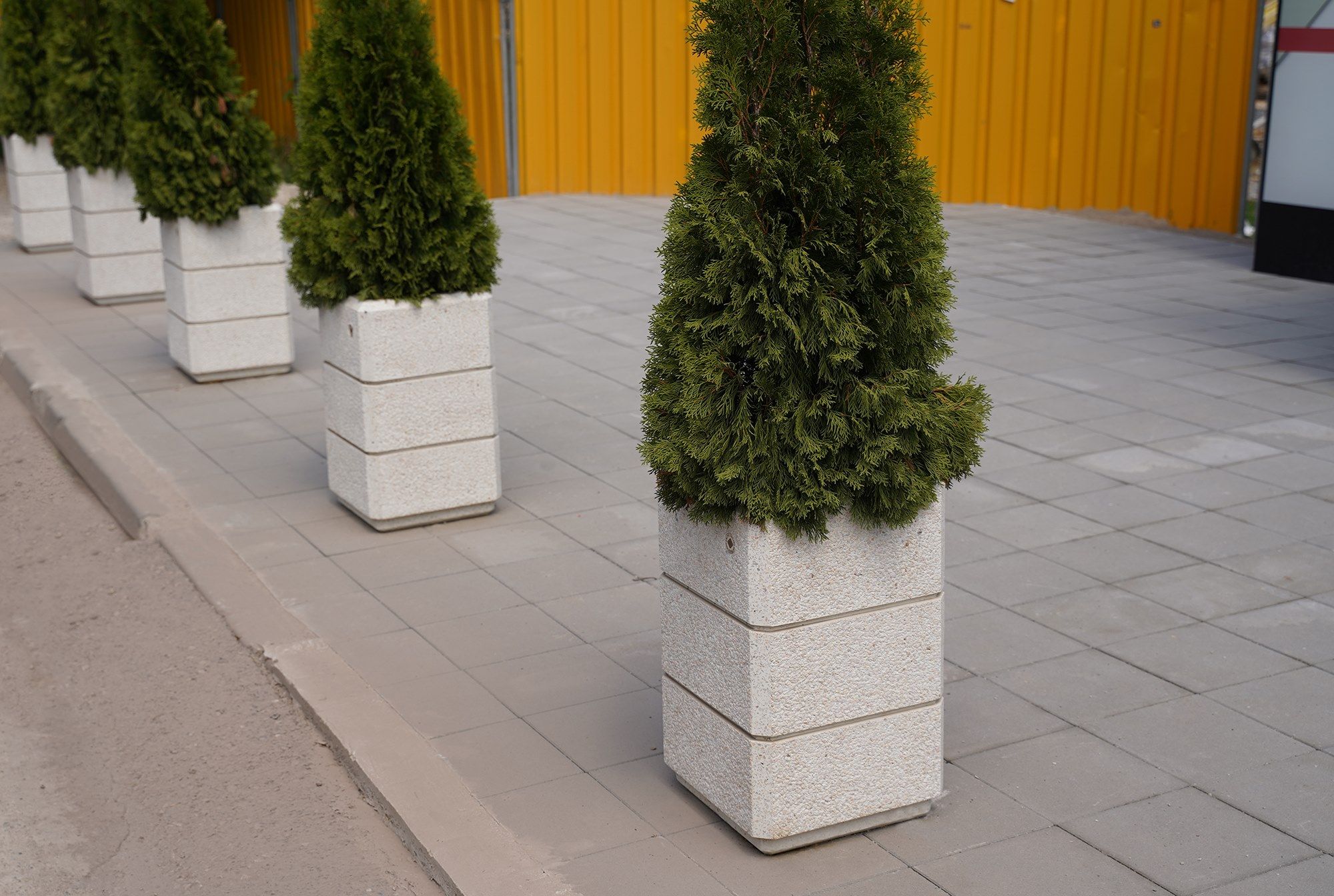 Бетонная квадратная плантатор ENCHO ENCHEV - ETE 76/77 ARCH-00079923 - Вид №4