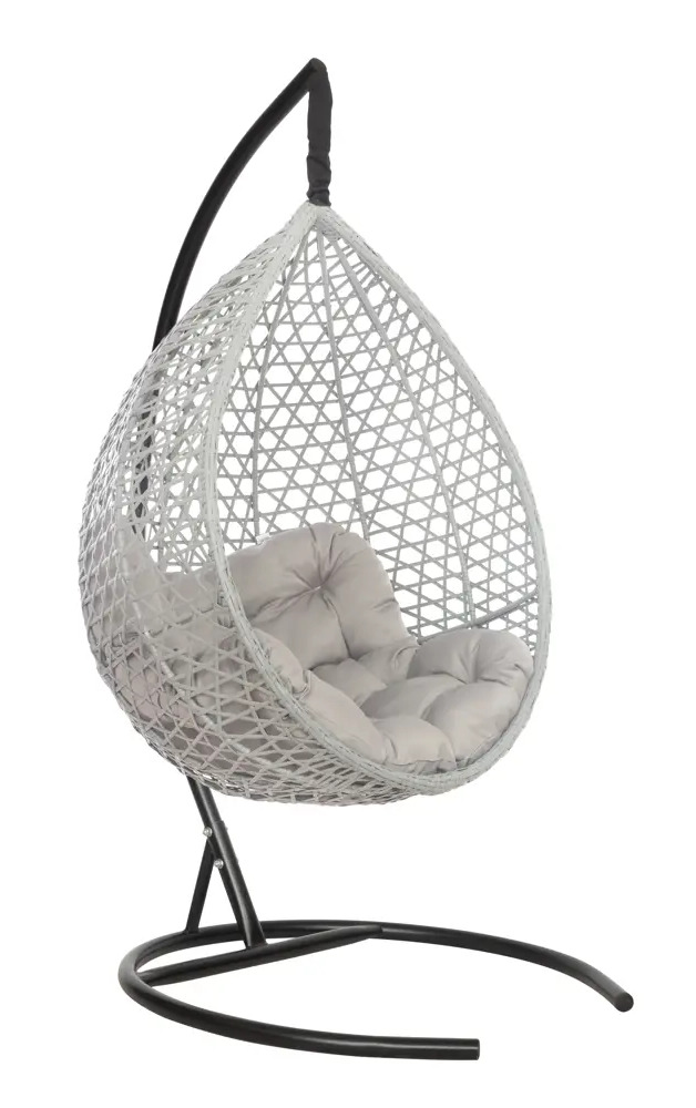 91732861 Кресло подвесное Laura outdoor Monb 511 Montblanc 1-но местные до 130 кг серый/серебристый STLM-0961686