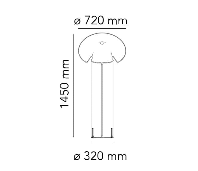 Стальной светодиодный торшер с диммером Flos Clear ARCH-00035631 - Вид №9