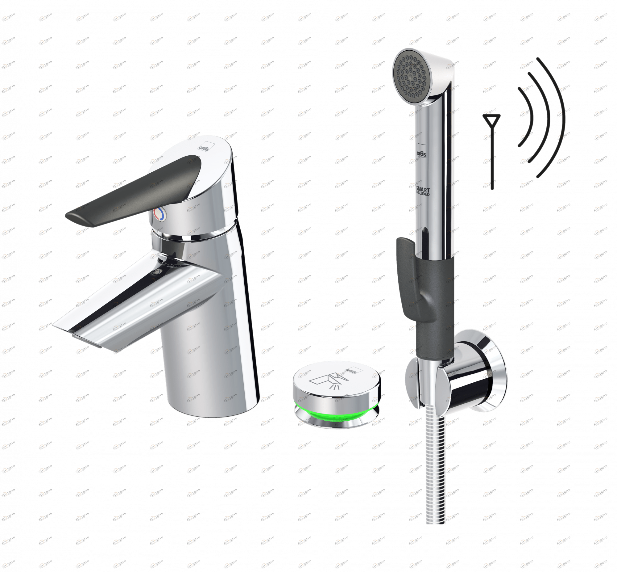 Oras 2705FT Смеситель для умывальника, 230/5 V 2705FT Optima Хром 