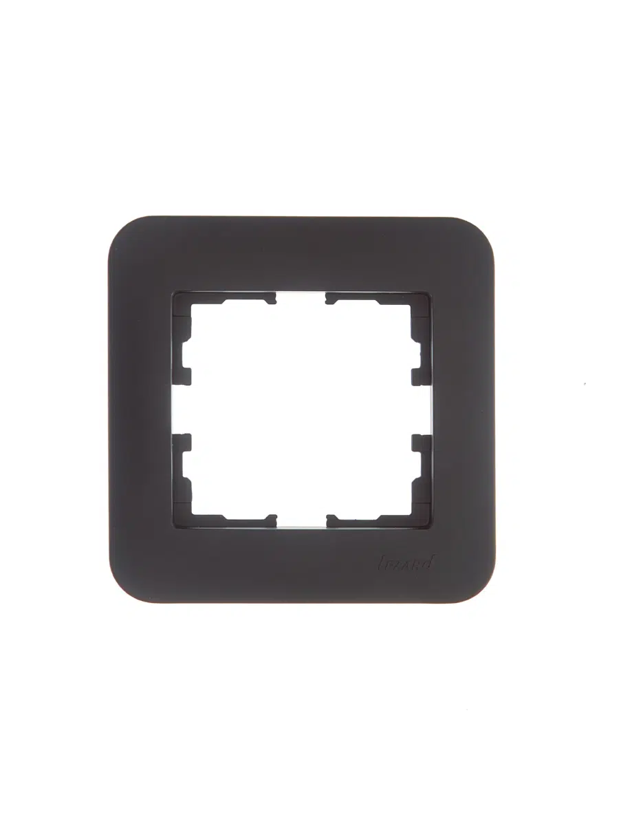 ASTI Рамка 1-ая горизонтальная б/вст чёрный бархат LEZARD 7081-4200-146