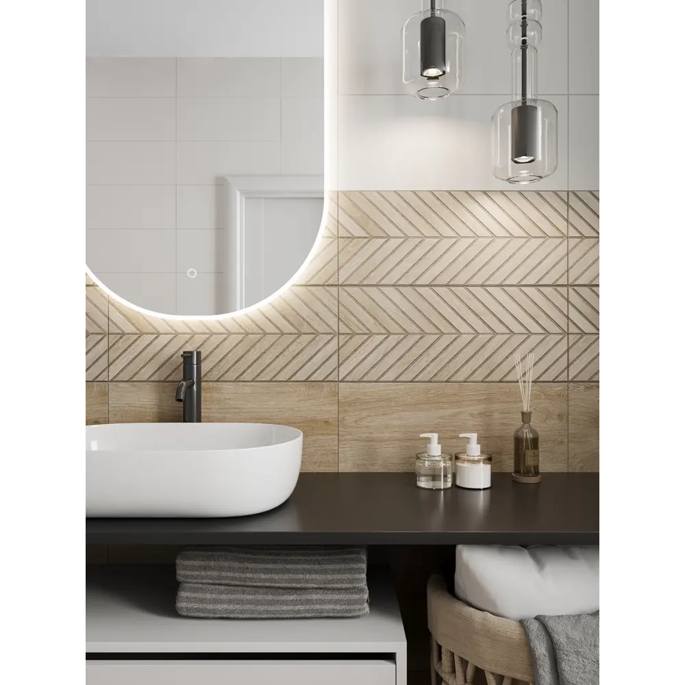 Настенная плитка Gracia Ceramica Shine 04 с эффектом дерева 25×60 см 89416697 STLM-1568729 - Вид №4