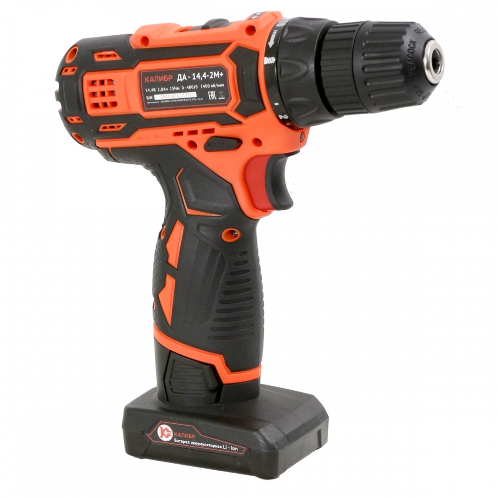 75098 Калибр Аккумуляторная дрель (Li-Ion) ДА-14,4-2М+"  - Вид №2