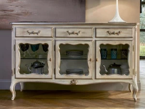 Grifoni Silvano Комод из дерева и стекла