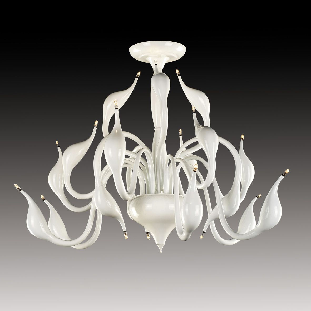 Потолочная люстра Lightstar Cigno Collo Wt 751026 LIGHTSTAR ДИЗАЙНЕРСКИЕ, CIGNO COLLO 058247 Белый  - Вид №2