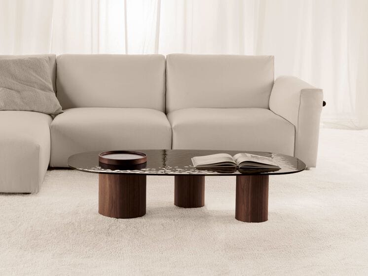 Низкий журнальный столик с мраморным или стеклянным верхом Vibieffe Quite luxury ARCH-00092228 - Вид №2