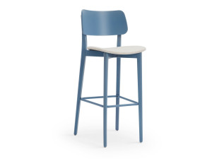 Высокий стул из бука с мягким сиденьем