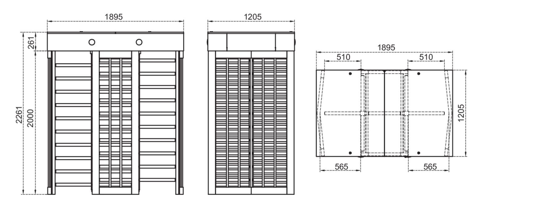 Турникет в полный рост CAME BT402-D ARCH-00070300 - Вид №1