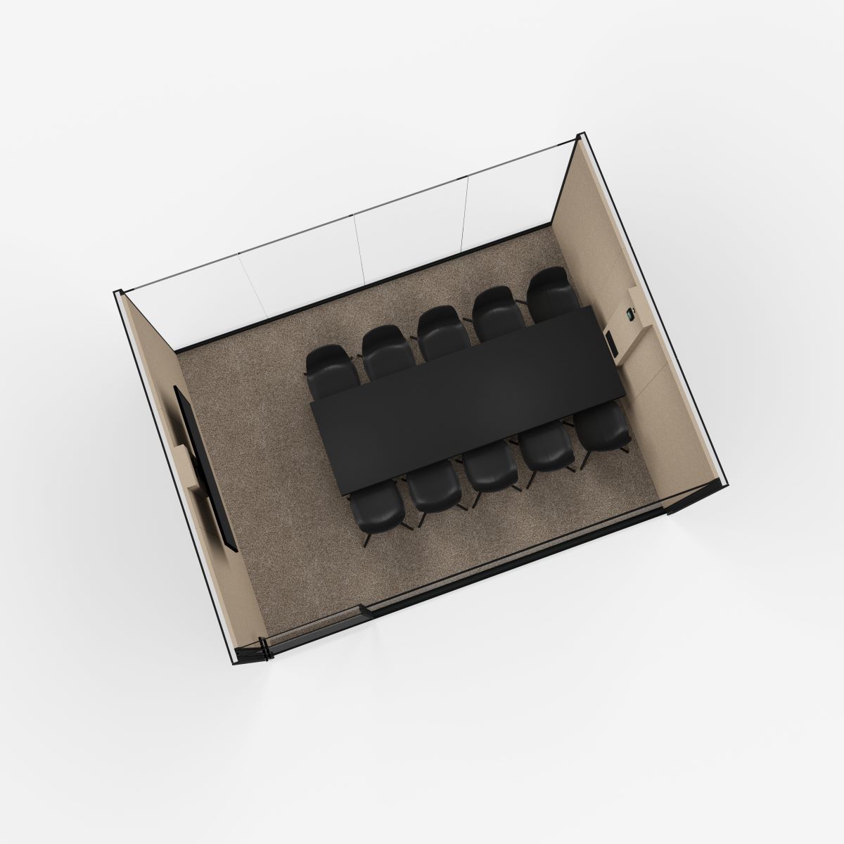 Многосторонняя акустическая офисная кабина со встроенным освещением Vetrospace VETROSPACE XXL ARCH-00151626 - Вид №7