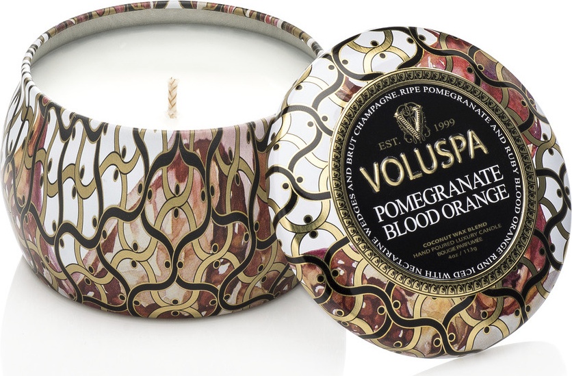 10673738 VOLUSPA Свеча ароматическая в банке VOLUSPA Гранат с красным апельсином 162г, воск Воск 