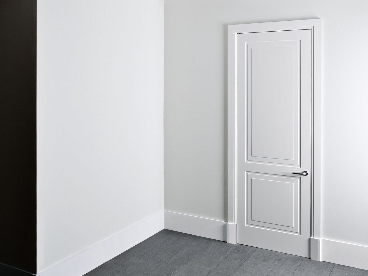 Распашная дверь из тамбура со скрытыми петлями Lualdi двери ARCH-00005644