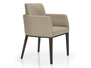 Тканевый стул с подлокотниками