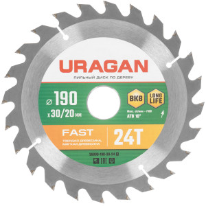 Диск пильный Uragan 36800-190-30-24_z01 9123057