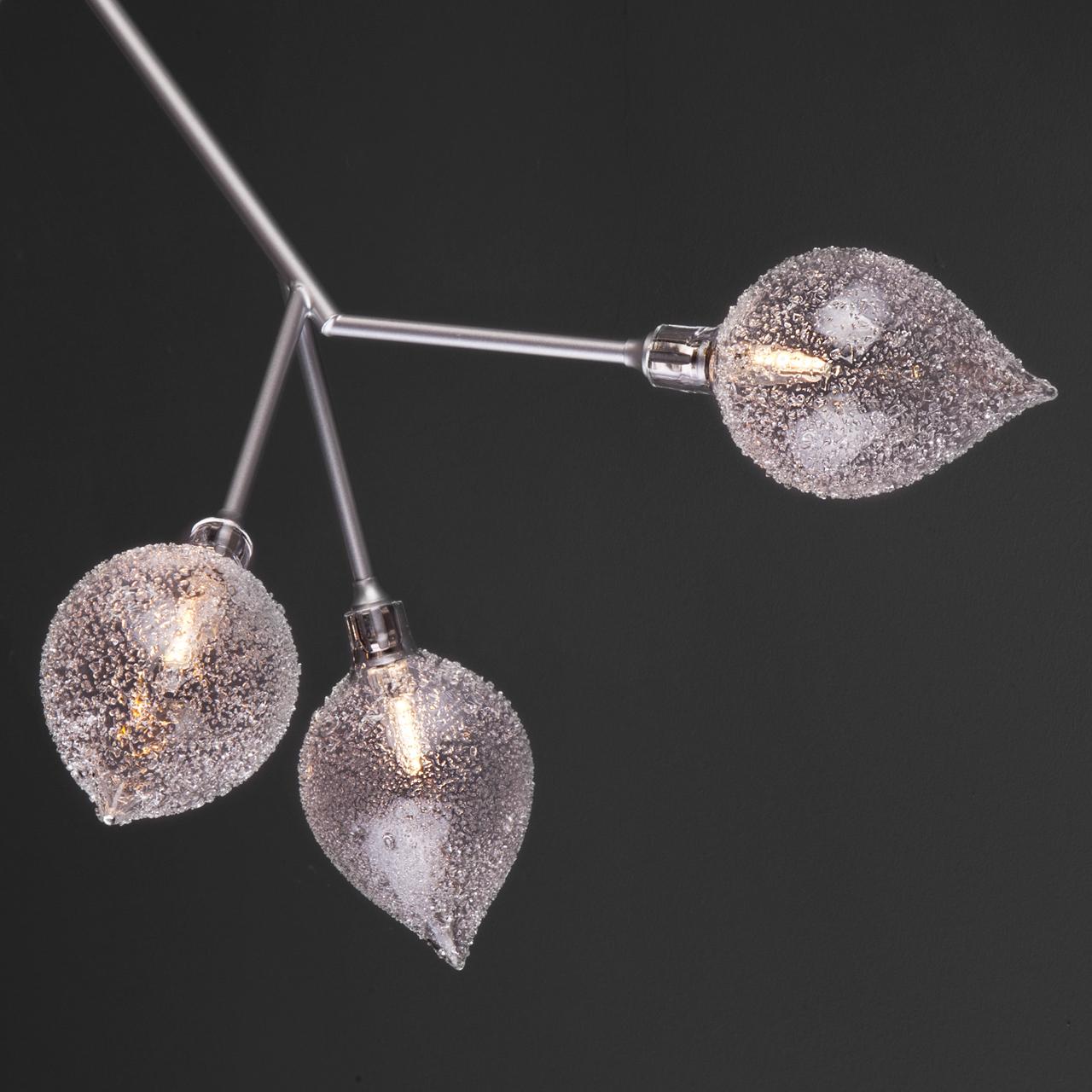 Люстра белая потолочная Bogates Boccio 548 BOGATES ДИЗАЙНЕРСКИЕ, BOCCIO 00-3833531 Белый;прозрачный;серебро  - Вид №3