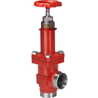 Danfoss SVA-L — запорные клапаны с удлиненным штоком SVA-L 20 D ANG H-WHEEL Запорный клапан 148B5340 