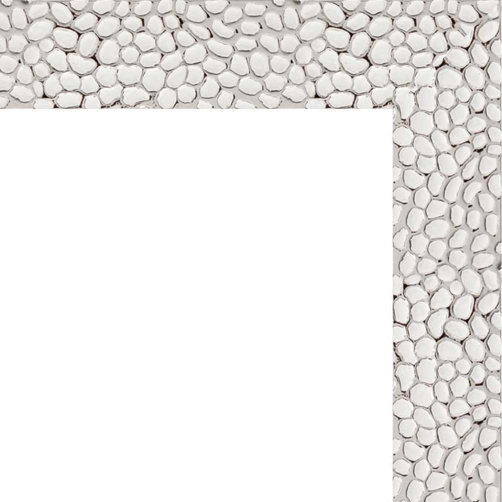 BY 3002 Зеркало в багетной раме - чеканка белая 46 mm EVOFORM Definite - Вид №5