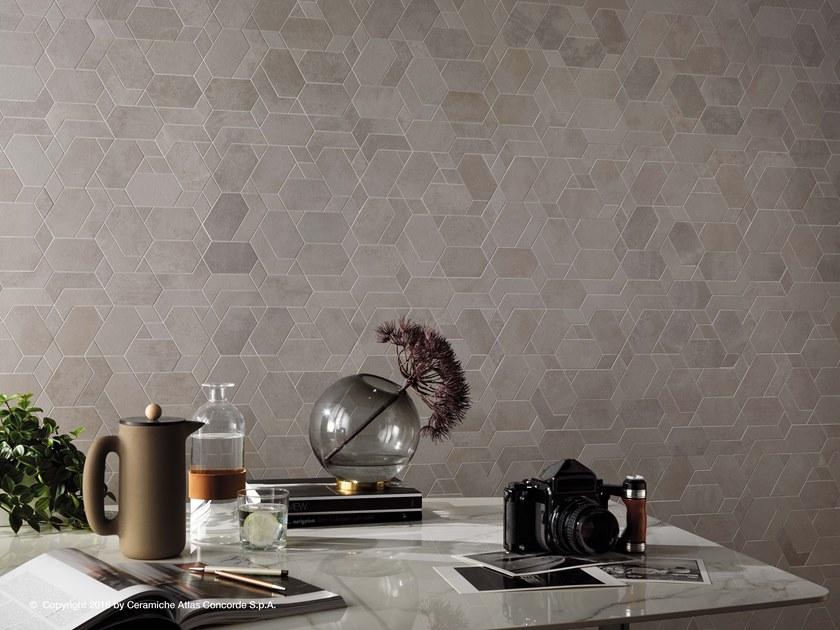 Atlas Concorde Белая плитка для стен с эффектом бетона Boost sun-id-1428030 - Вид №3