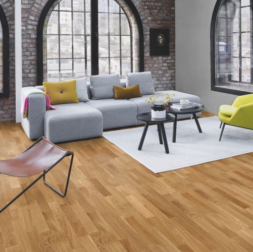 Спортивный паркет Boen Strongline Contract Спортлак Дуб Натур (Гладкая) 2200х139 мм EI37STLD - Вид №10