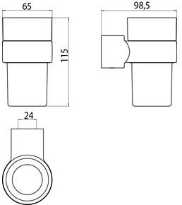 Emco Bad Doorspazzolino стена Fino sun-id-1416373 - Вид №4